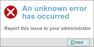 example of unknown error image